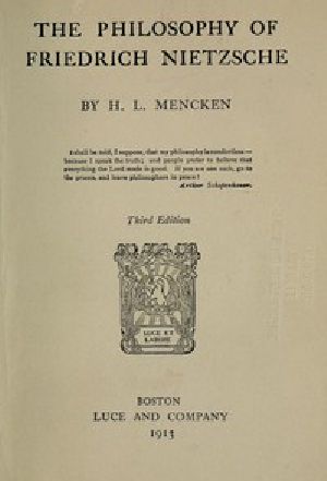 [Gutenberg 49316] • The Philosophy of Friedrich Nietzsche